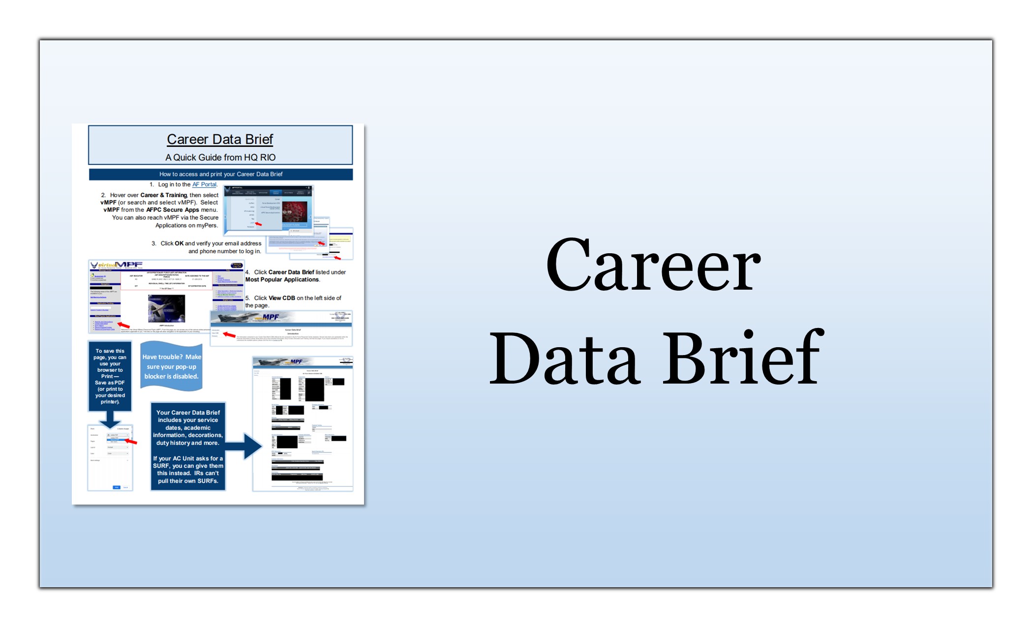 Career Data Brief thumbnail link